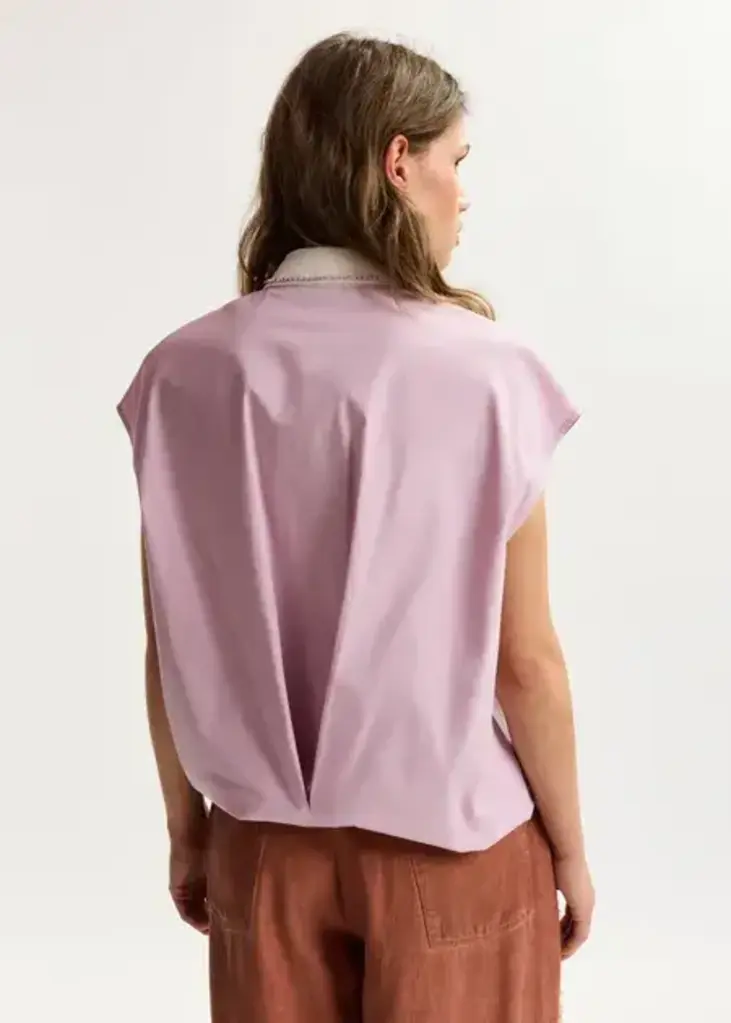 Essentiel Antwerp Janky Beaded Collar Shirt