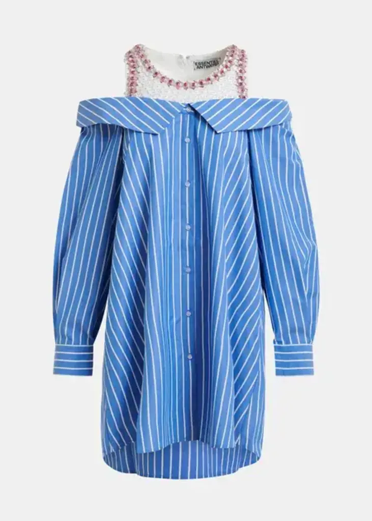 Essentiel Antwerp JORI EMBELLISHED SHIRT DRESS