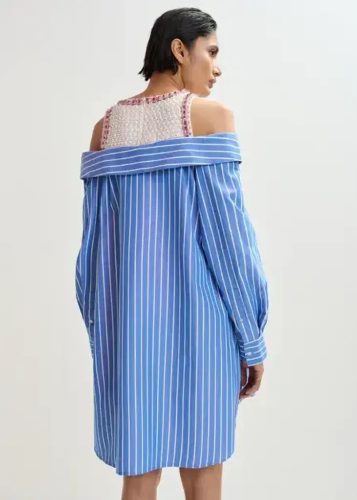 Essentiel Antwerp JORI EMBELLISHED SHIRT DRESS