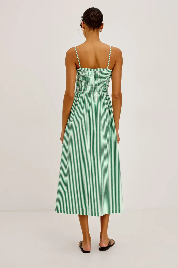 Rails Primrose Dress in Emerald Stripe