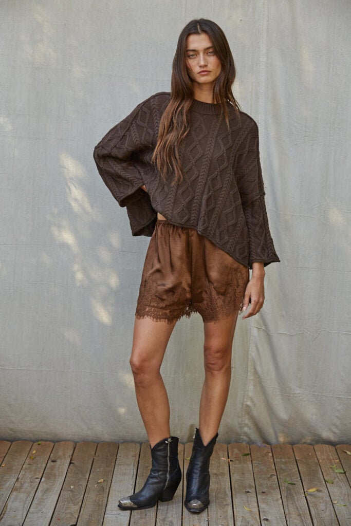 By Together Maisy Lace Tap Shorts