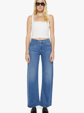 Mother Denim The Mid Rise Lasso Sneak in BGR