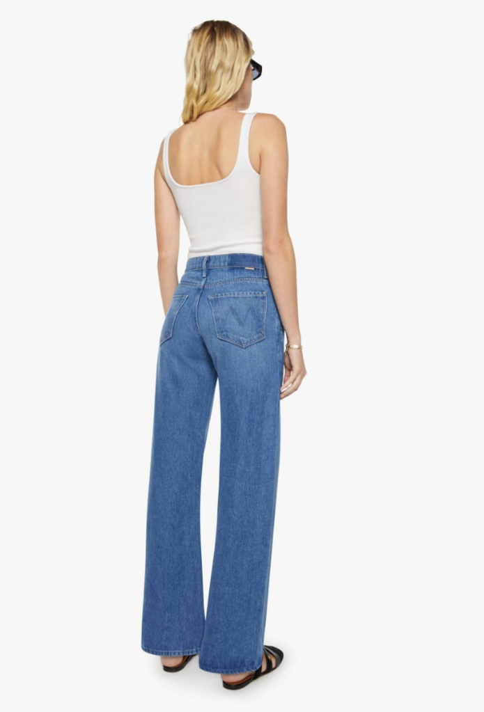 Mother Denim The Mid Rise Lasso Sneak in BGR
