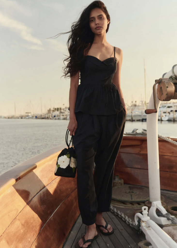 The Great Embroidered Cinched Bucket Bag