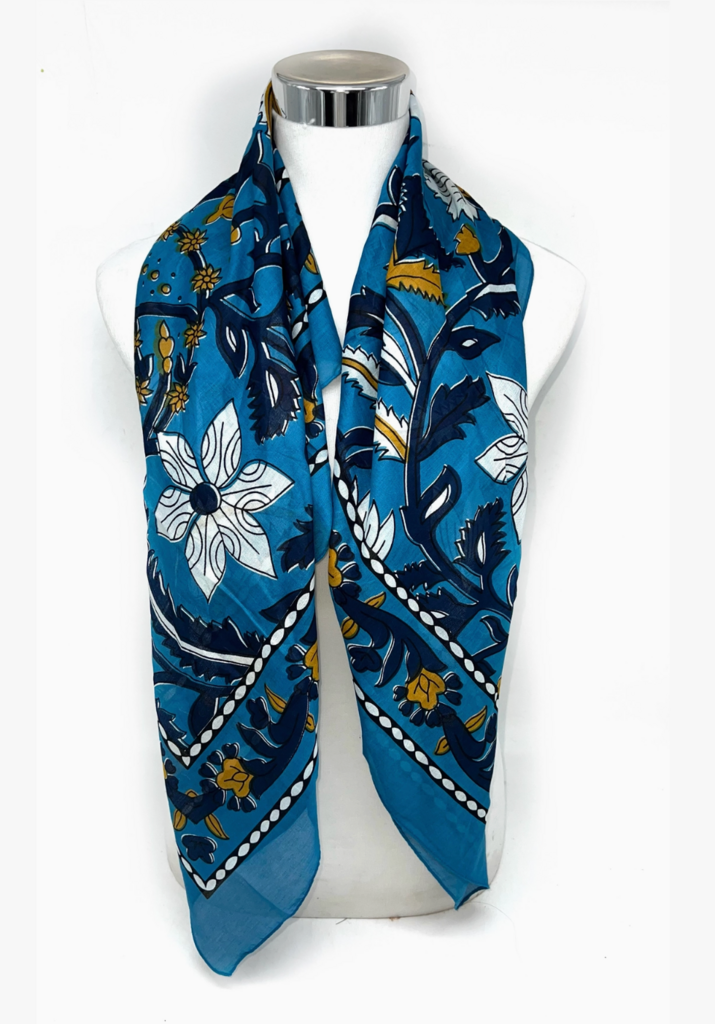 Lineta In-1 Cotton Square Scarf 110x110