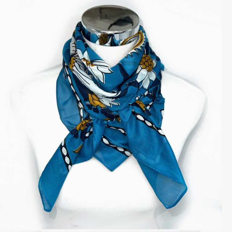Lineta In-1 Cotton Square Scarf 110x110