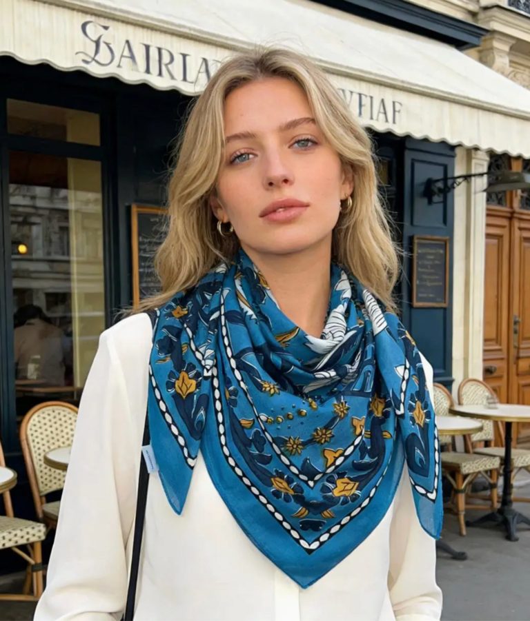 Lineta In-1 Cotton Square Scarf 110x110