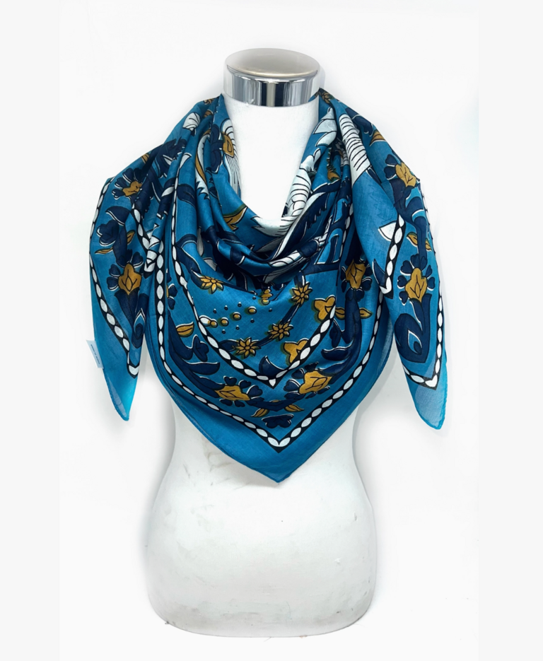 Lineta In-1 Cotton Square Scarf 110x110