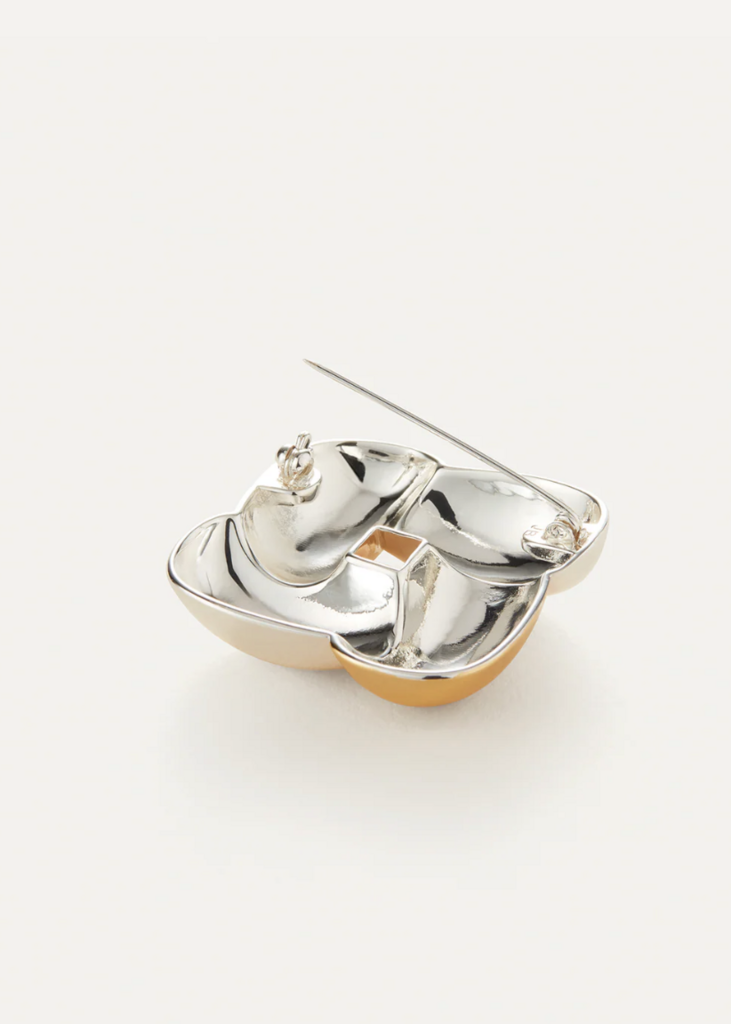 Jenny Bird Woven Square Brooch