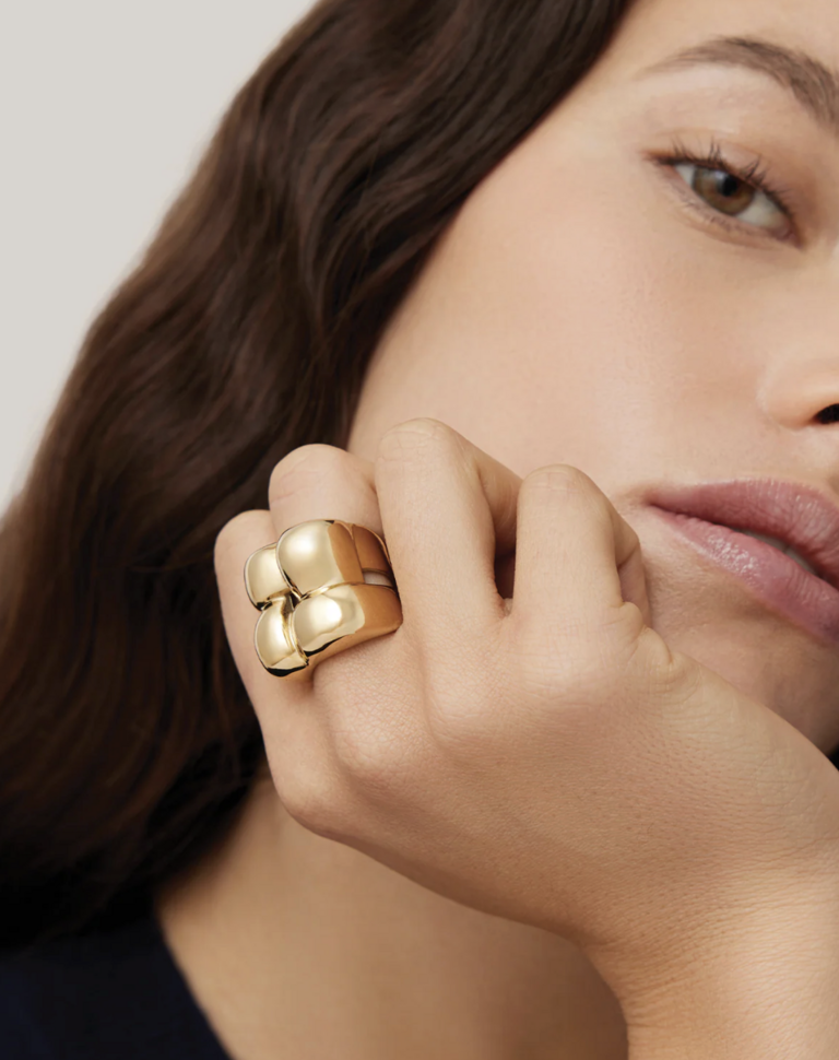 Jenny Bird Mega Woven Square Ring
