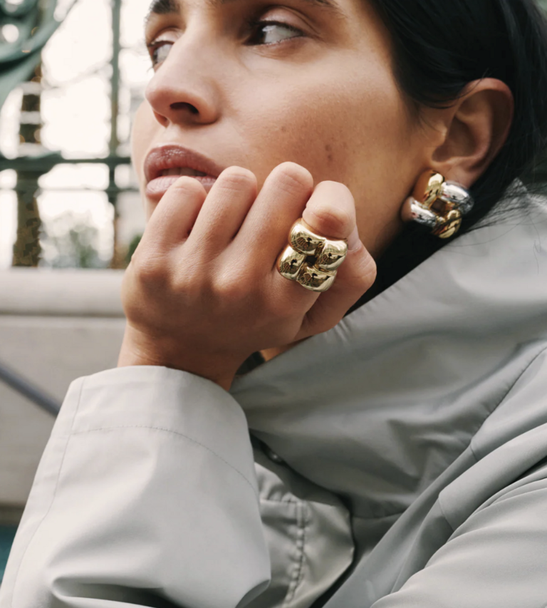Jenny Bird Mega Woven Square Ring