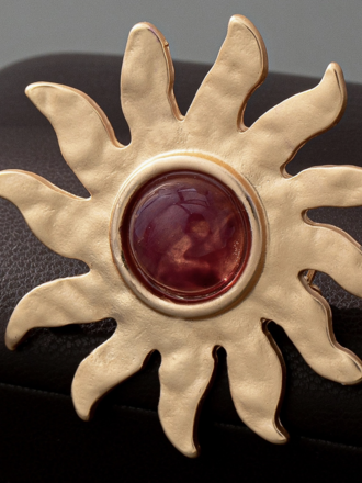 Joss Wall Celestrial Sunburst Brooch