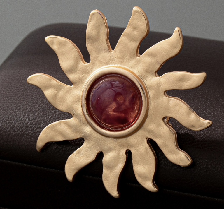 Joss Wall Celestrial Sunburst Brooch