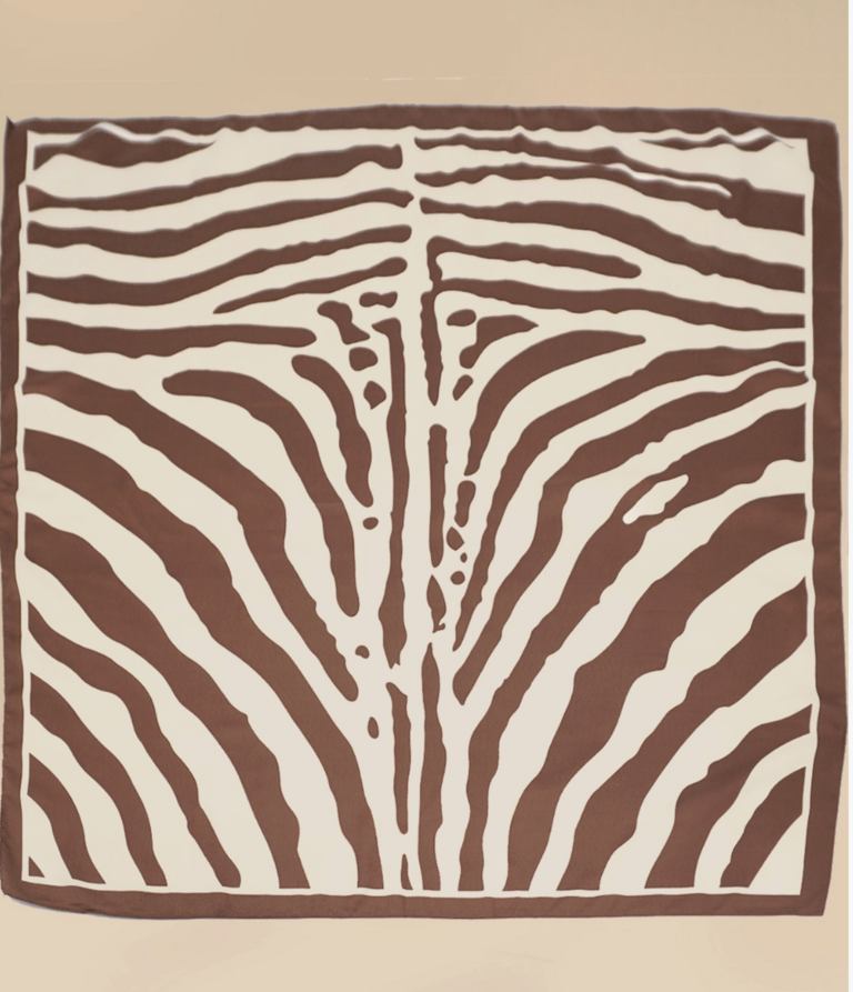Joss Wall Large Zebra Print Bandana