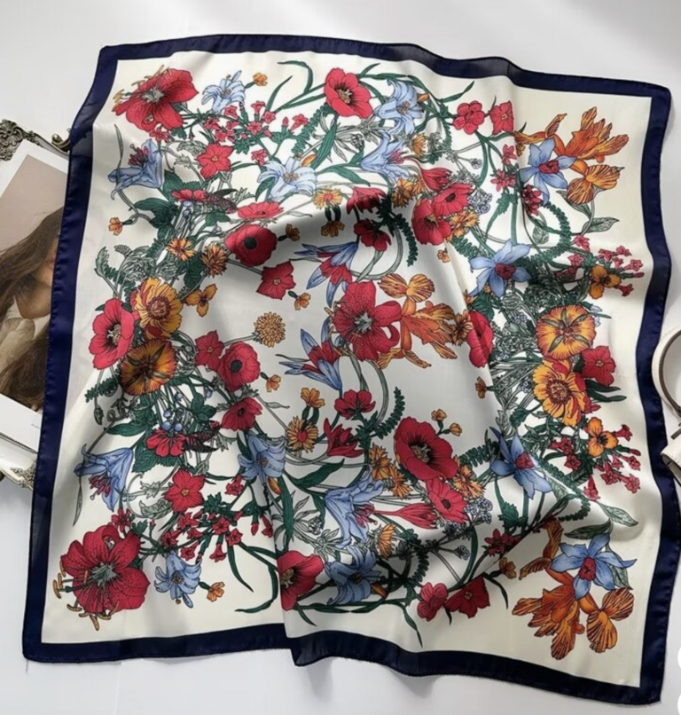 Joss Wall Large Floral Print Bandana