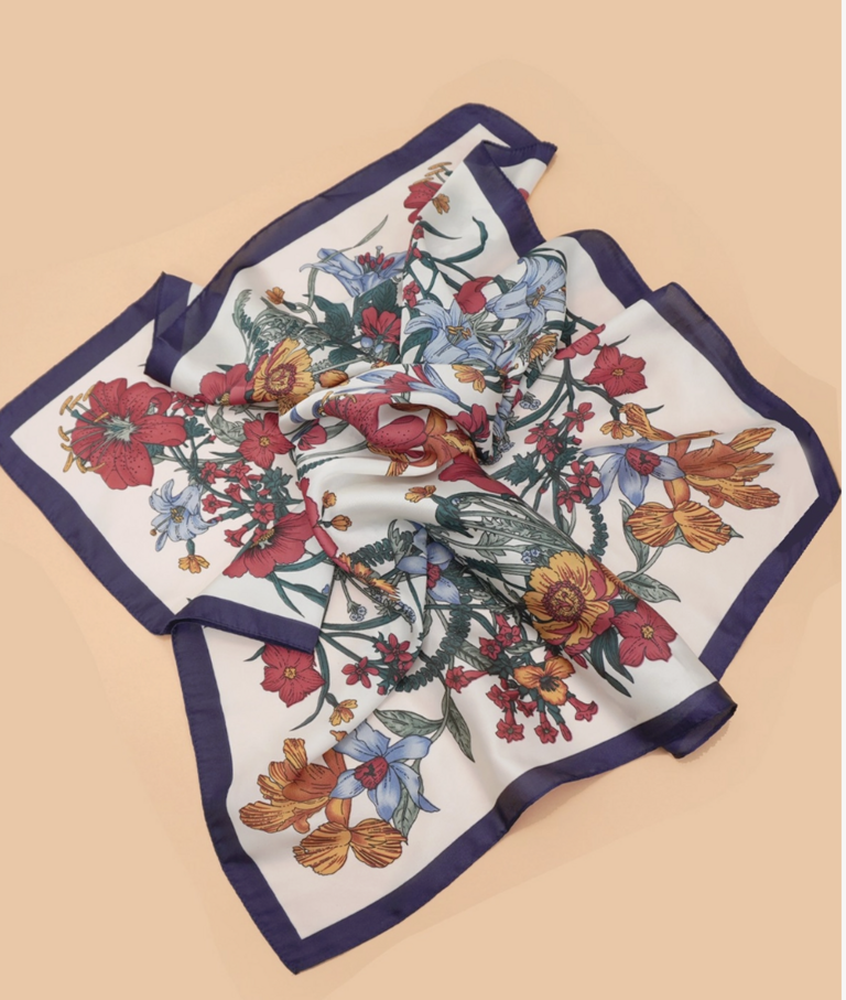 Joss Wall Large Floral Print Bandana