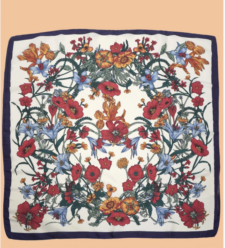 Joss Wall Large Floral Print Bandana