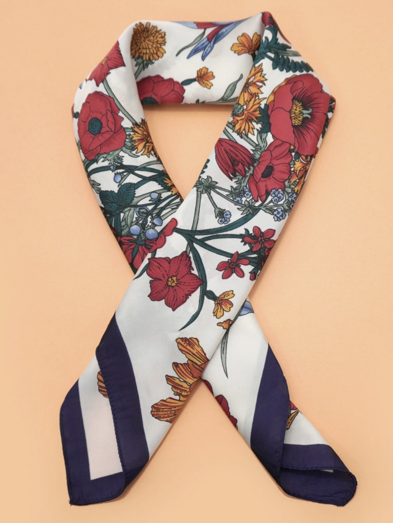 Joss Wall Large Floral Print Bandana
