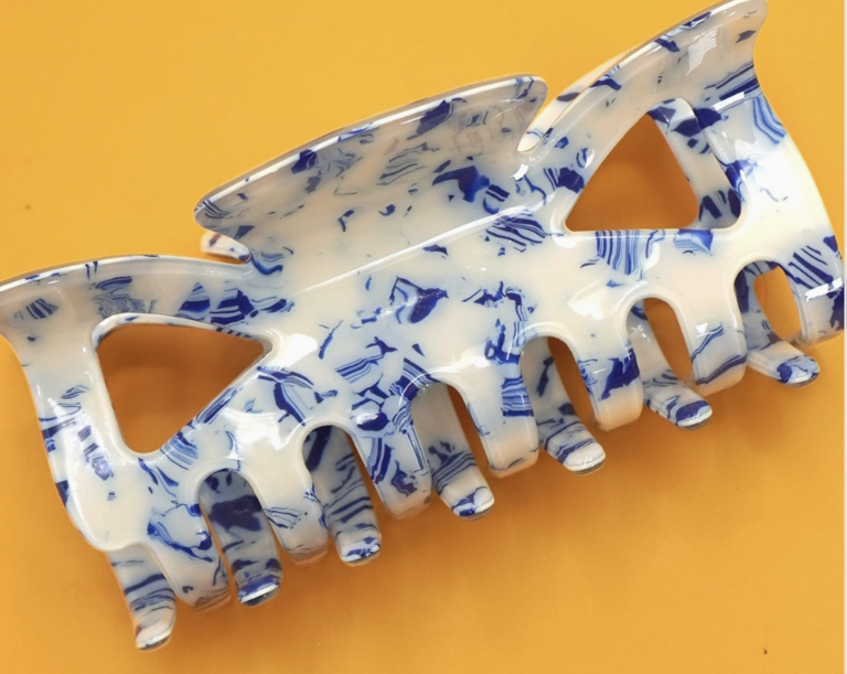 Joss Wall Toile Porcelain Hair Claw