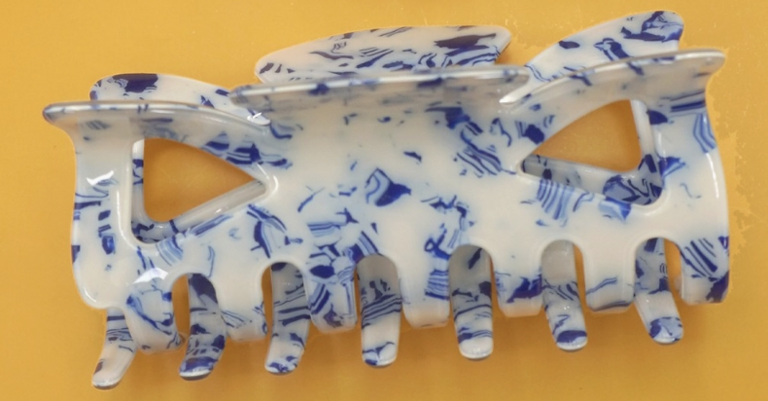 Joss Wall Toile Porcelain Hair Claw