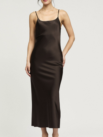 Current Air Double Strap Midi Bias Dress