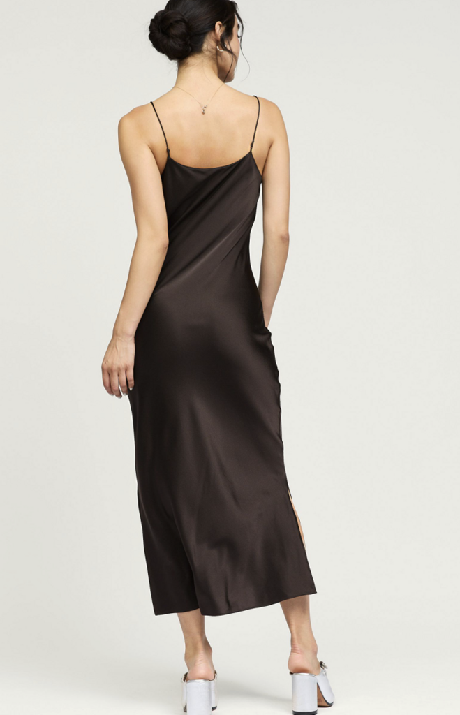 Current Air Double Strap Midi Bias Dress