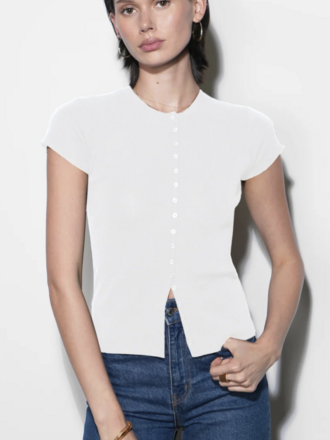 Greylin Vera Button Knit Top