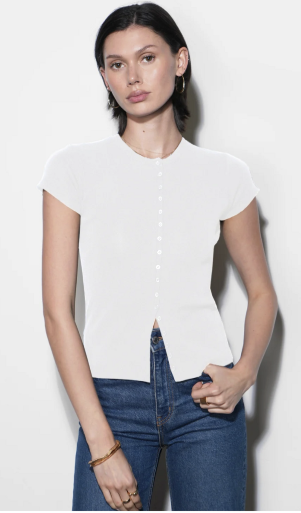 Greylin Vera Button Knit Top
