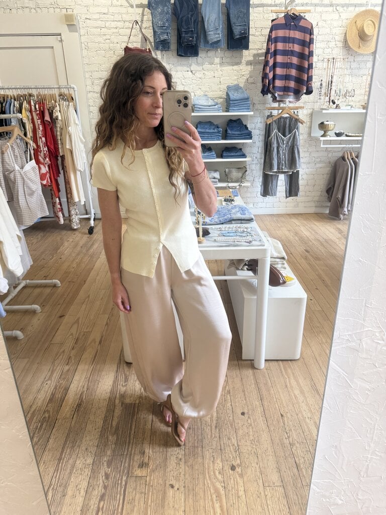 Greylin Vera Button Knit Top