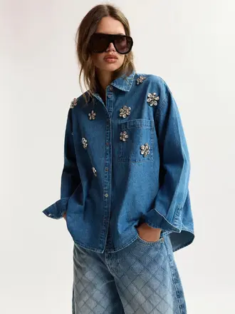 Essentiel Antwerp Konnection Rhinestone Shirt