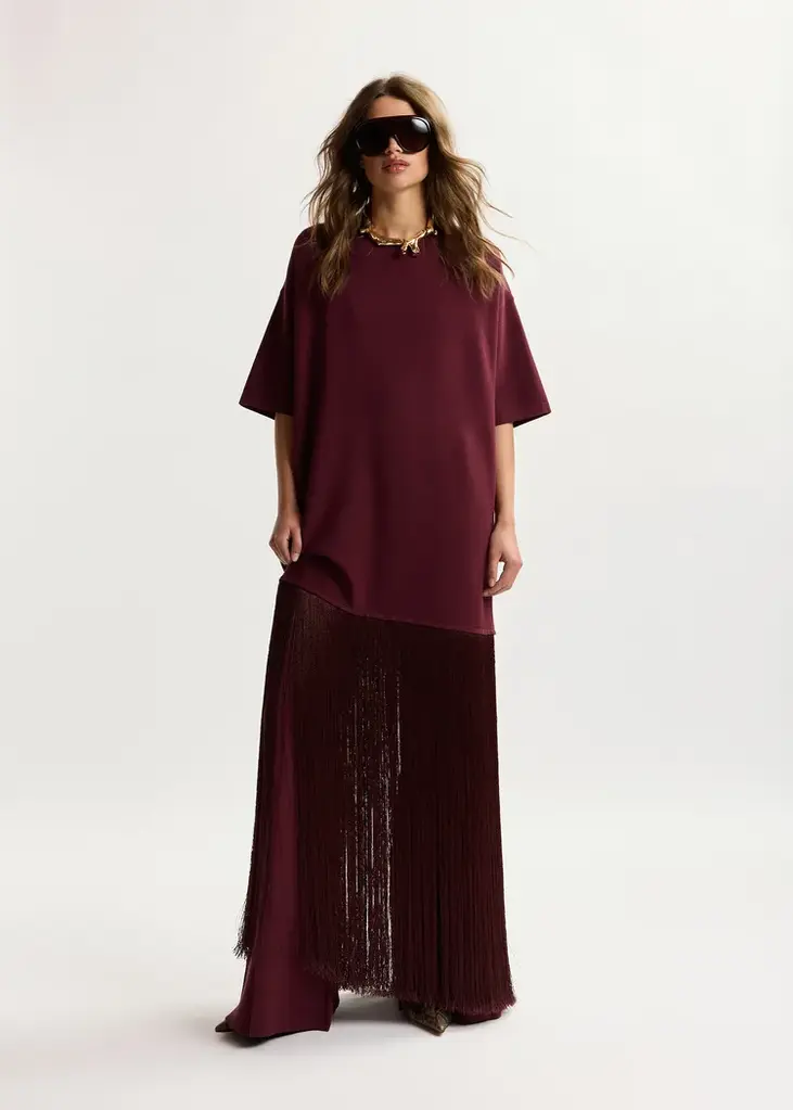 Essentiel Antwerp Keremony Knitted Fringes Dress