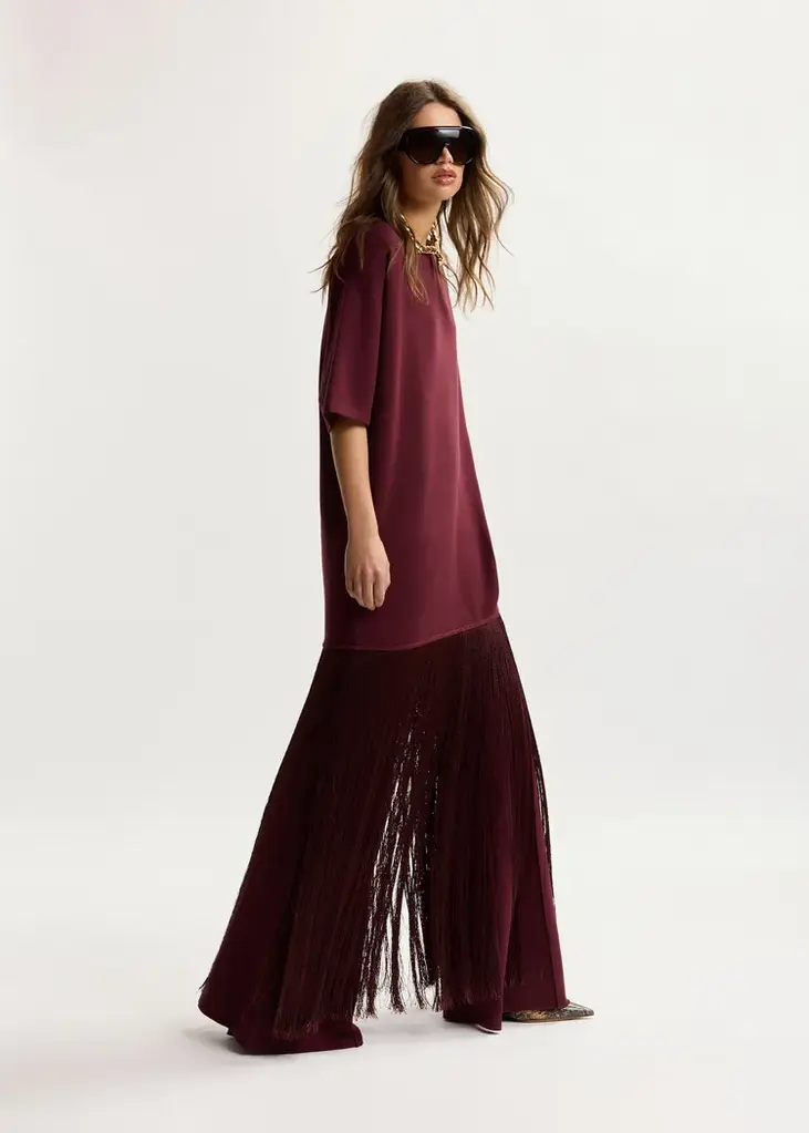 Essentiel Antwerp Keremony Knitted Fringes Dress
