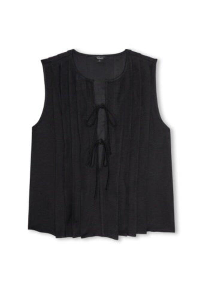 Rails Aja Top in Black Linen