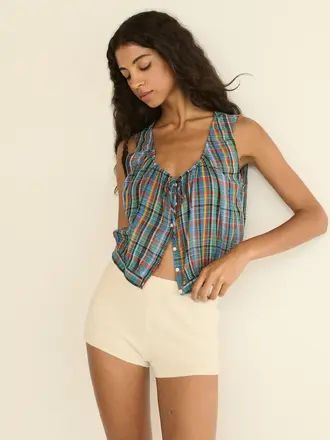 Dôen Theo Top in  Alderbrook Plaid