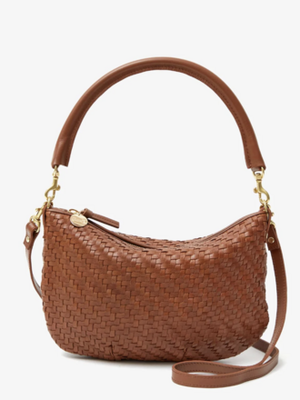 Clare V. Petit Moyen Woven Zig-Zag - Hazelnut