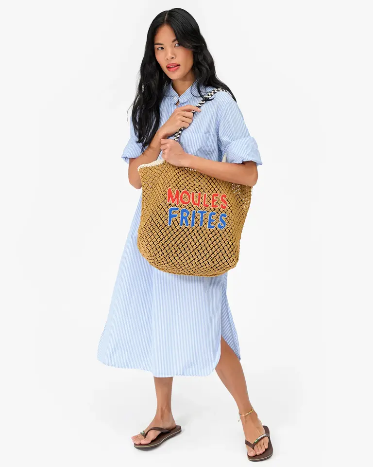 Clare V. Lete Tote - Moules Frites - Tan