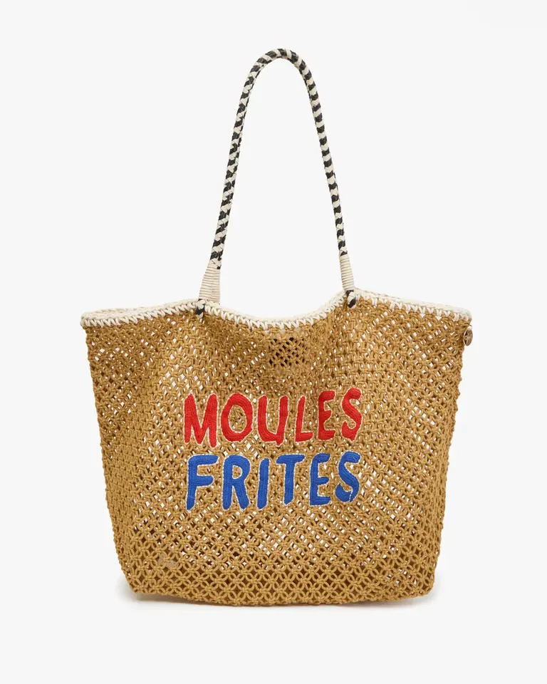 Clare V. Lete Tote - Moules Frites - Tan