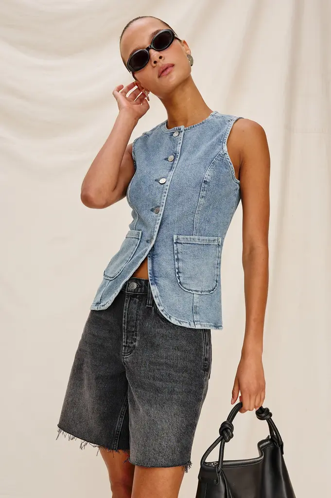 Rails Portola Denim Vest Top