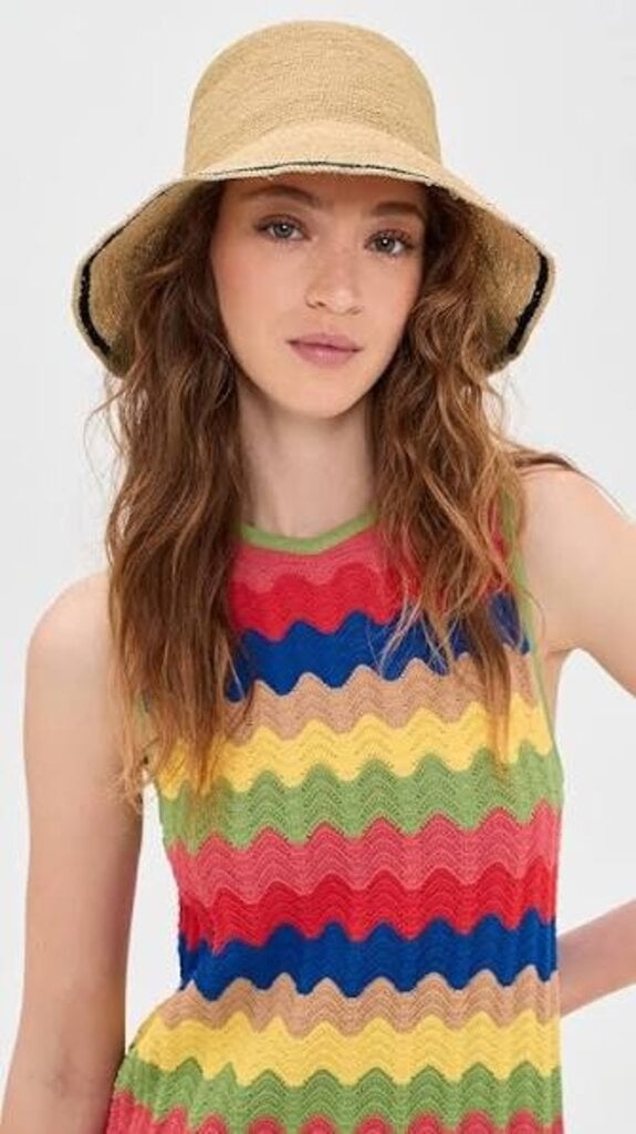 Hat Attack Stripe Edge Crochet Bucket