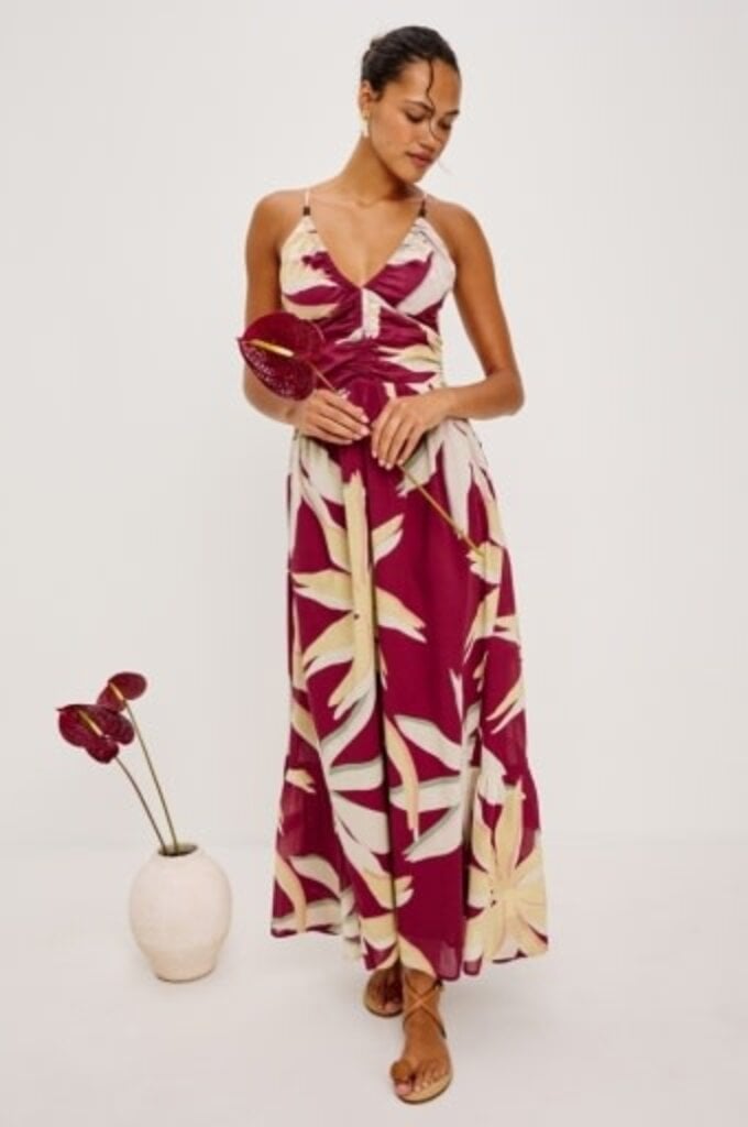 Rails Palm Dress -Red