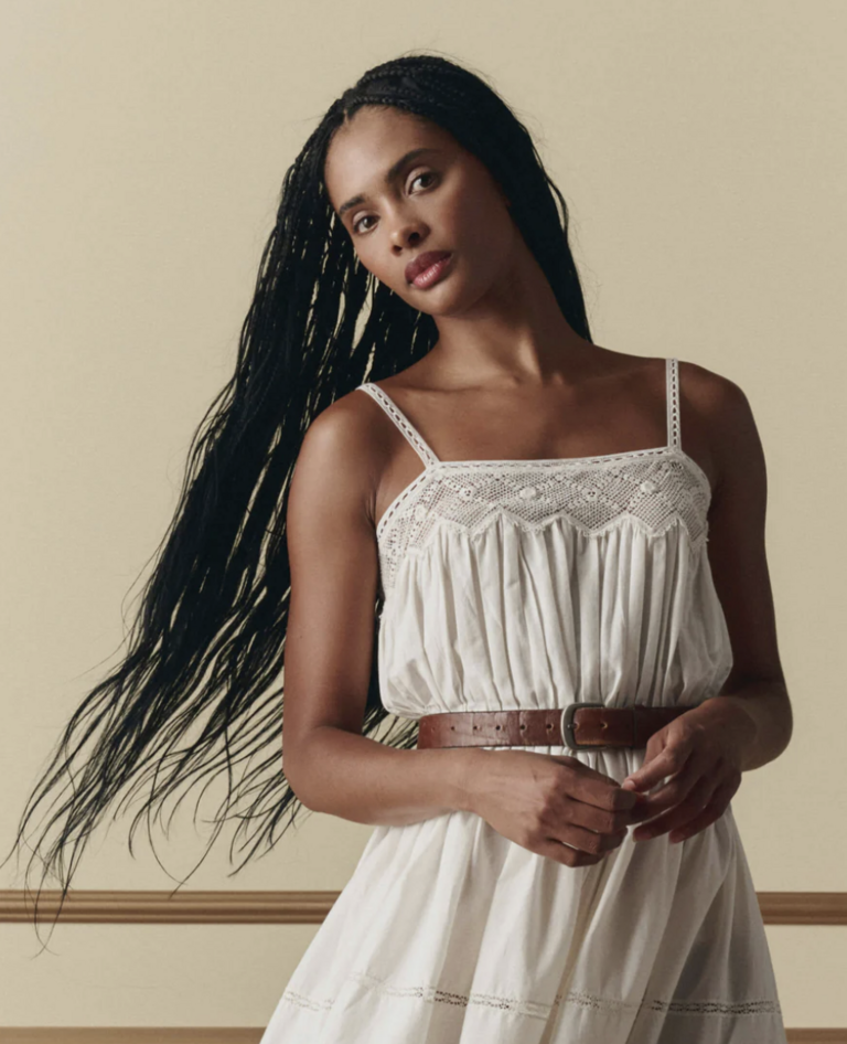 The Great The Rosette Crochet Dress