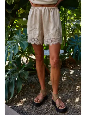 By Together Shorts with Lace Detail