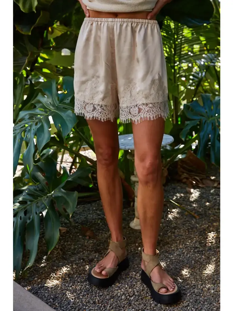 By Together Shorts with Lace Detail