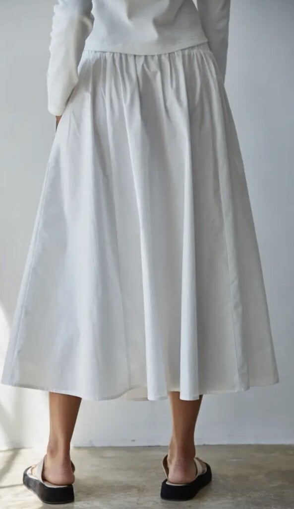 By Together Cotton Flare Midi Skirt