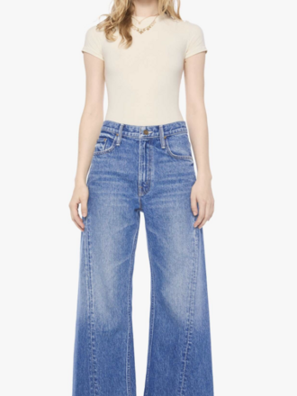 Mother Denim Lil Lemon Twist Skimp in Rolling in the Dough
