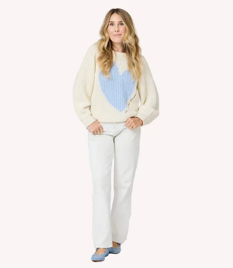 Kerri Rosenthal Ricki Imperfect Heart Sweater