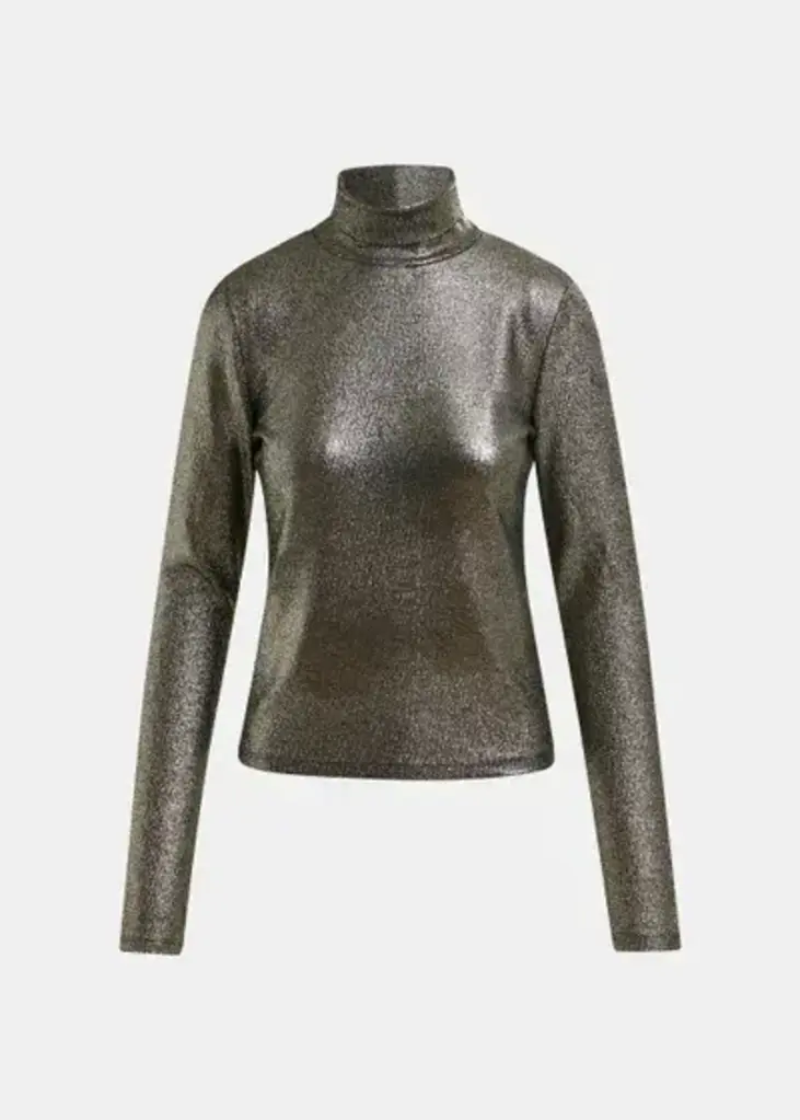 Essentiel Antwerp Ilevate Metallic Turtleneck