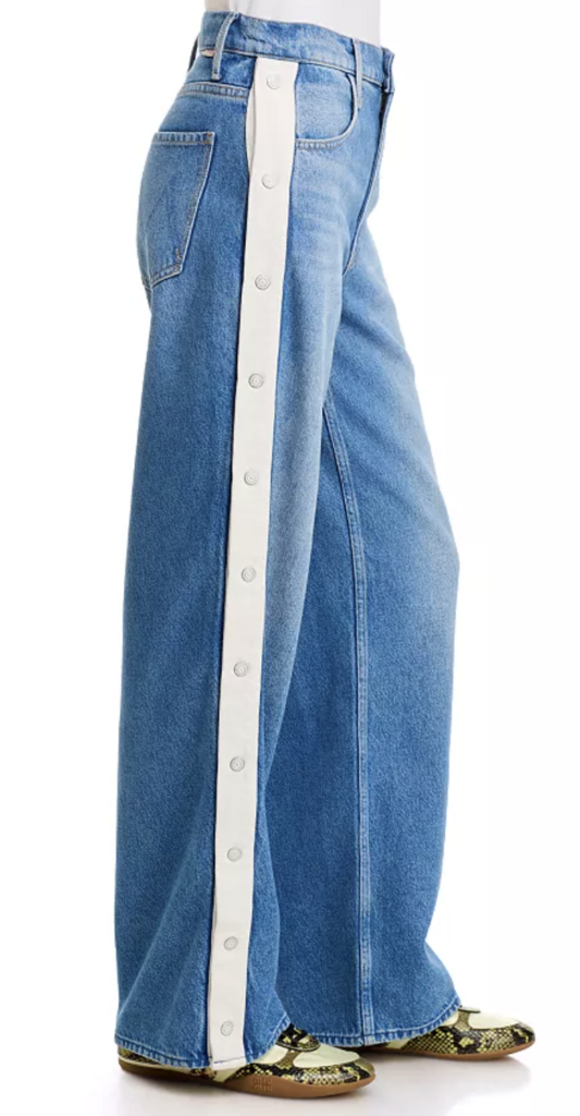 Mother Denim The Striped Resealable in Skimp Quik