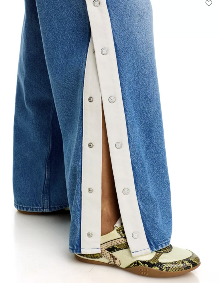 Mother Denim The Striped Resealable in Skimp Quik