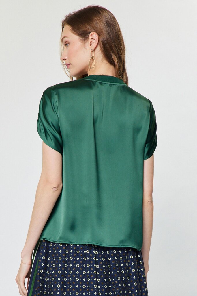 Current Air Shirred Sleeve Top